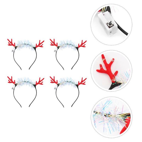 4pcs antlers hairbands glowing luminous headwear hair hoops headdress for party christmas
4pcs antlers hairbands glowing luminous headwear hair hoops headdress for party christmas