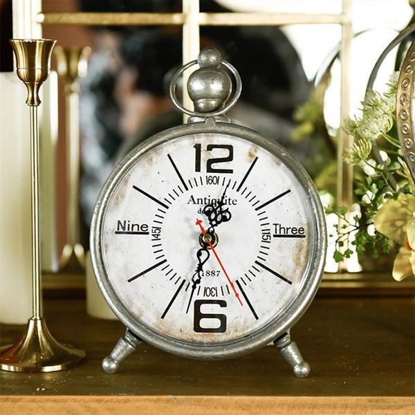 1pc iron art clock metal decoration timekeeper wall-mounted clock antique vintage deskdecoration home decor1
1pc iron art clock metal decoration timekeeper wall-mounted clock antique vintage deskdecoration home decor1