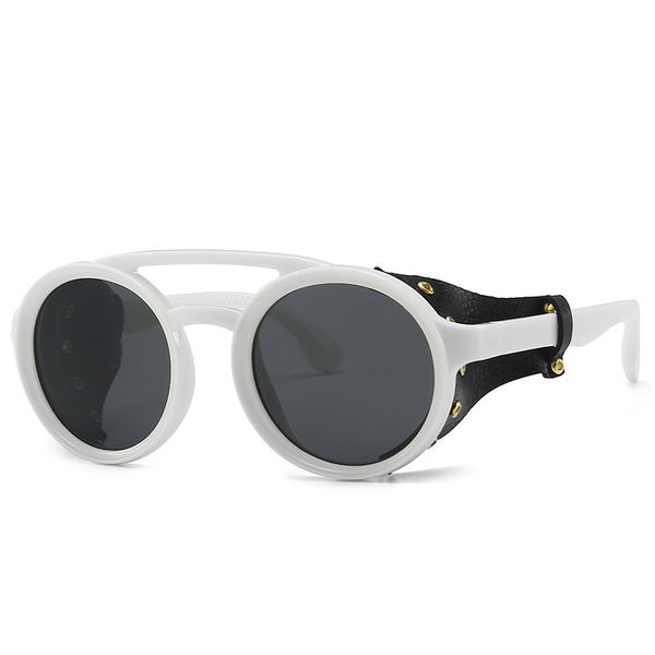 steampunk leather brand design polarized men sunglasses occident decoration round sun glasses p props women sunshade glasses, White;black
steampunk leather brand design polarized men sunglasses occident decoration round sun glasses p props women sunshade glasses, White;black