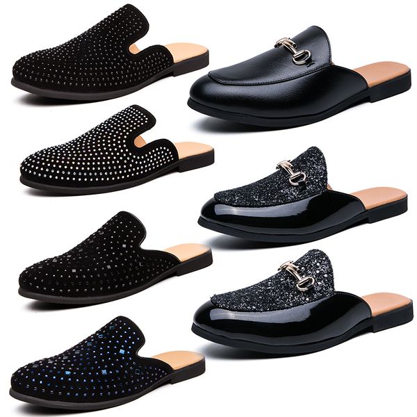 luxury brand designer mens slippers rhinestones princetown loafers genuine leather flats mules casual shoes slipper black slip-on shoes slid
luxury brand designer mens slippers rhinestones princetown loafers genuine leather flats mules casual shoes slipper black slip-on shoes slid