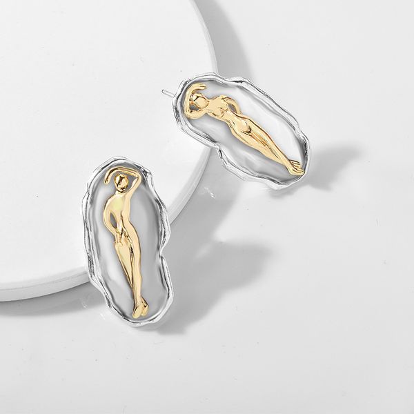 yida new european and american earrings creative two-color electroplating small gold statue earrings for women source manufacturer, Golden
yida new european and american earrings creative two-color electroplating small gold statue earrings for women source manufacturer, Golden