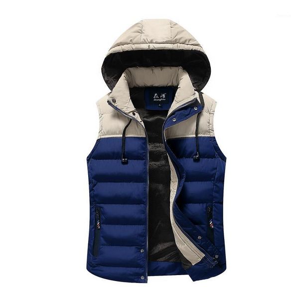 2020 men's fashion slim-fit hooded warm vest youth two-color color matching down cotton vest1, Black;white
2020 men's fashion slim-fit hooded warm vest youth two-color color matching down cotton vest1, Black;white