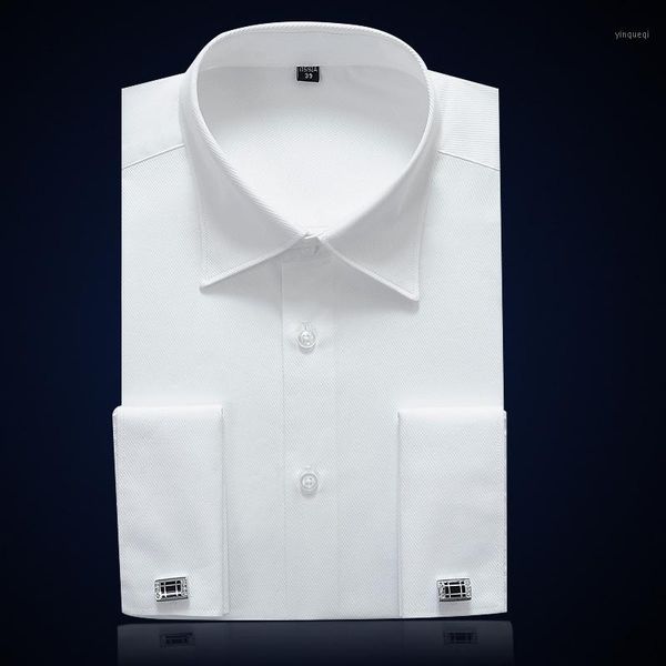 french cuff mens formal business dress shirt solid male party wedding tuxedo shirts with cufflinks1, White;black
french cuff mens formal business dress shirt solid male party wedding tuxedo shirts with cufflinks1, White;black