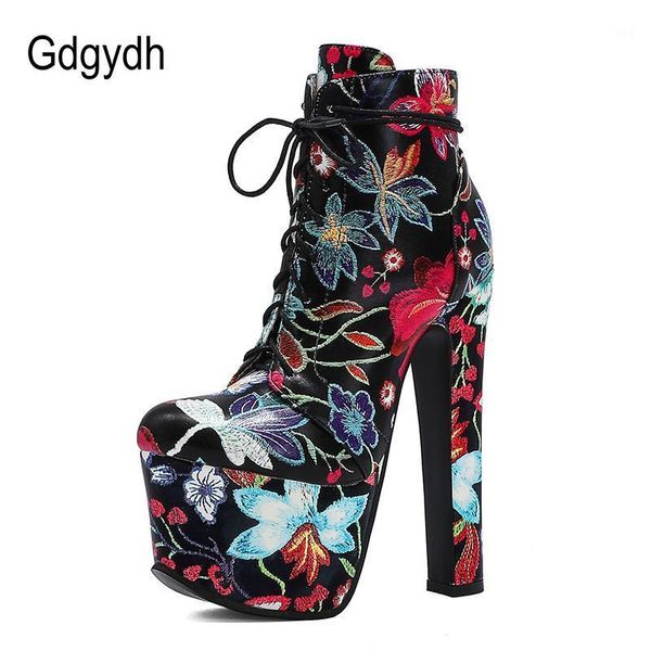 boots gdgydh lacing very ultra high heel for women fashion flowers vintage ankle ladies party shoes spring autumn big size1, Black
boots gdgydh lacing very ultra high heel for women fashion flowers vintage ankle ladies party shoes spring autumn big size1, Black