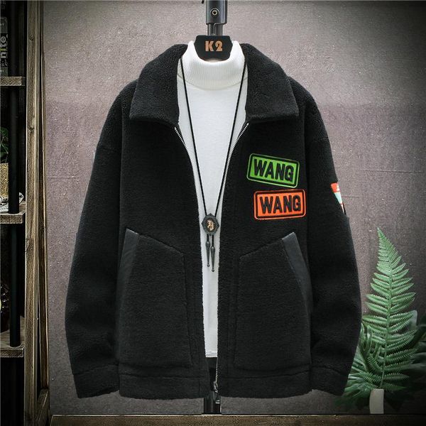 Bomber Jacket Black White Men'S Winter Thick Warm Fleece Teddy Coat For SportWear Fleece Hoodies Coat
Bomber Jacket Black White Men'S Winter Thick Warm Fleece Teddy Coat For SportWear Fleece Hoodies Coat