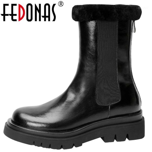 fedonas women short autumn winter warm boots 2021 fall genuine leather snow boots working party thick heels shoes woman heels1, Black
fedonas women short autumn winter warm boots 2021 fall genuine leather snow boots working party thick heels shoes woman heels1, Black