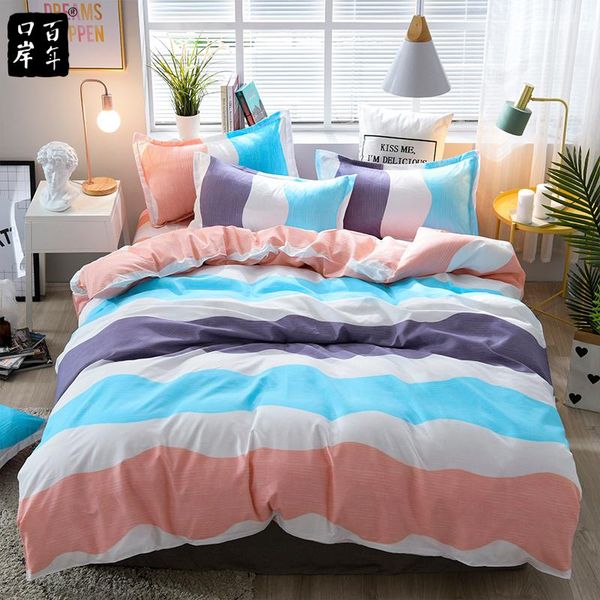 bedding set four-piece set 21style bed aloe cotton lattice stripe bed sheet home textile products semi-reactive printing
bedding set four-piece set 21style bed aloe cotton lattice stripe bed sheet home textile products semi-reactive printing