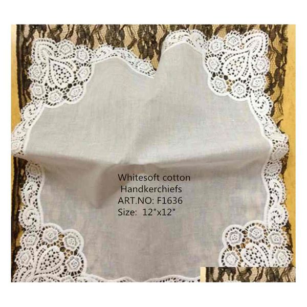 set of 2 fashion ladies handkerchiefs white cotton wedding bridal handkerchief vintage embroidered lace hankie hanky 12x12-inch gjmpd
set of 2 fashion ladies handkerchiefs white cotton wedding bridal handkerchief vintage embroidered lace hankie hanky 12x12-inch gjmpd