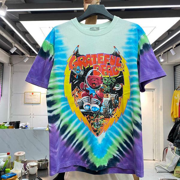 gaojie summer new tie dye animal paradise printed short sleeve men's and women's loose casual round neck trendy t-shirt, White;black
gaojie summer new tie dye animal paradise printed short sleeve men's and women's loose casual round neck trendy t-shirt, White;black