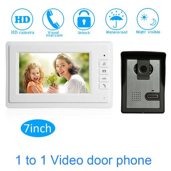 video door phones (1 set) security intercom system for house 7 inch surface monitor wire type phone night version doorbell rfid
video door phones (1 set) security intercom system for house 7 inch surface monitor wire type phone night version doorbell rfid
