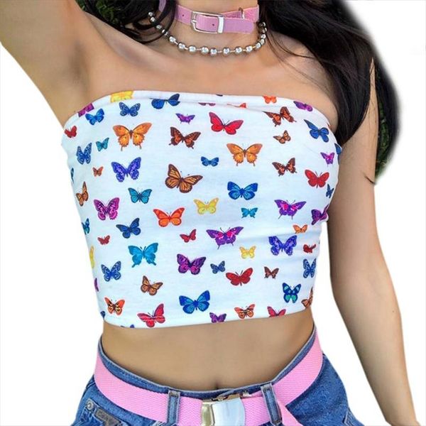 женская сексуальная с плеча без бретелек труба crop top multicolor бабочка печати рассечение шеи бандо тонкий beach party mini streetwear, White
женская сексуальная с плеча без бретелек труба crop top multicolor бабочка печати рассечение шеи бандо тонкий beach party mini streetwear, White
