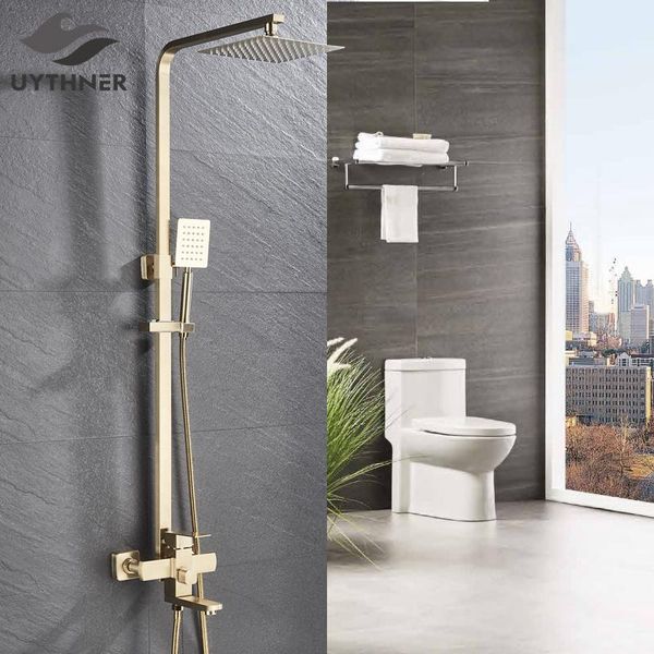 bathroom faucet brushed gold big rain shower bath faucet wall mounted bathtub shower mixer tap shower faucet set mixer bbyhpr lg2010
bathroom faucet brushed gold big rain shower bath faucet wall mounted bathtub shower mixer tap shower faucet set mixer bbyhpr lg2010