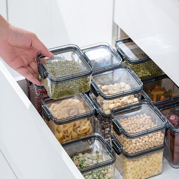 new 460ml-1800ml transparent miscellaneous grains cereal containers airtight storage kitchen pantry pasta box set with lid
new 460ml-1800ml transparent miscellaneous grains cereal containers airtight storage kitchen pantry pasta box set with lid
