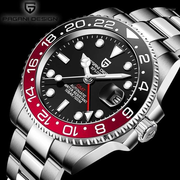 wristwatches pagani design commercial automatic winding men watch gmt stainless steel waterproof mechanical men1, Slivery;brown
wristwatches pagani design commercial automatic winding men watch gmt stainless steel waterproof mechanical men1, Slivery;brown