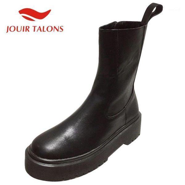 jouie talons woman shoes slip-on flat platform round toe ankle autumn winter boots1, Black
jouie talons woman shoes slip-on flat platform round toe ankle autumn winter boots1, Black