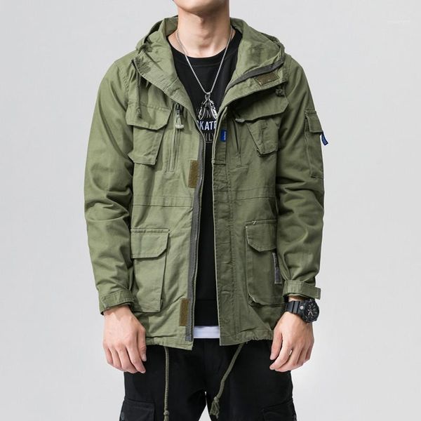 fashion cargo jackets men's vintage hooded jackets coats streetwear army green bomber multi pockets windbreaker ds502731, Black;brown
fashion cargo jackets men's vintage hooded jackets coats streetwear army green bomber multi pockets windbreaker ds502731, Black;brown