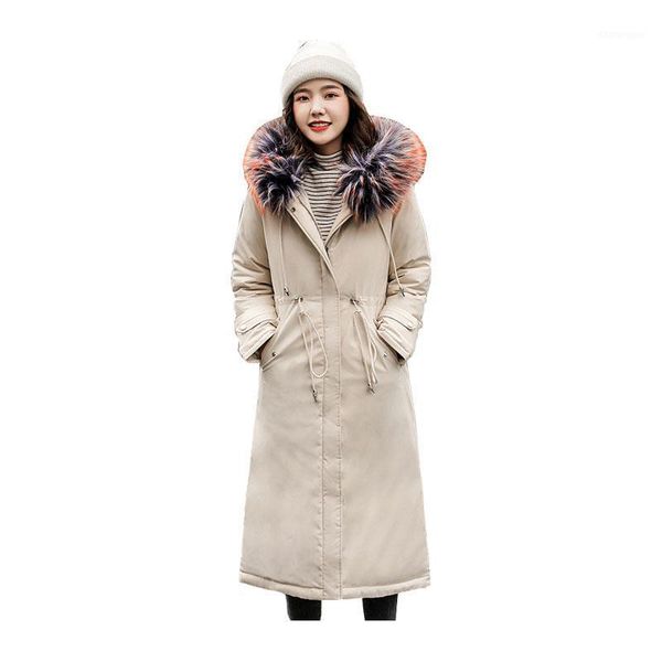 women x-long winter jacket fur collar hooded windproof warm bio down jacket oversize cotton padded parkas casaco feminino1, Black
women x-long winter jacket fur collar hooded windproof warm bio down jacket oversize cotton padded parkas casaco feminino1, Black