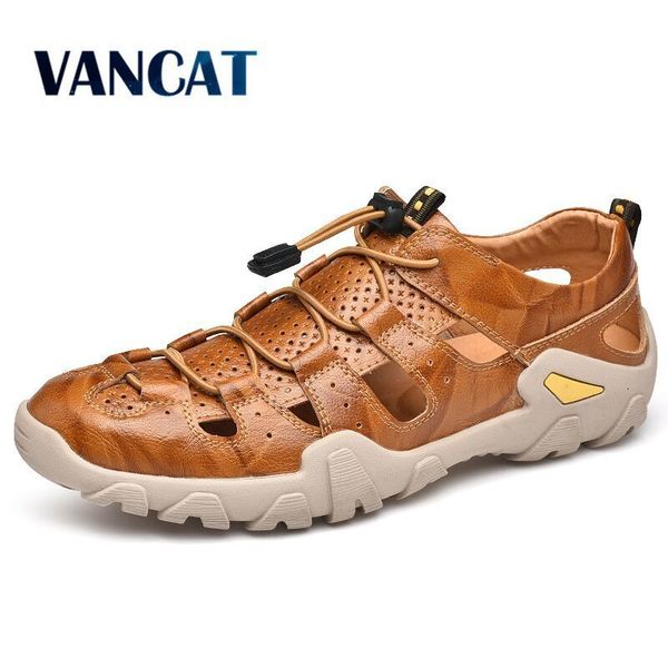 new cow genuine leather sandals outdoor 2019 summer men shoes men breathable casual shoes footwear walking beach sandals size 47 t200420, Black
new cow genuine leather sandals outdoor 2019 summer men shoes men breathable casual shoes footwear walking beach sandals size 47 t200420, Black