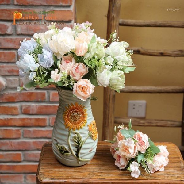 the breath of springsimulated bright colors peony bouquet,living room/dining table/shop floral,bedroom flower1
the breath of springsimulated bright colors peony bouquet,living room/dining table/shop floral,bedroom flower1