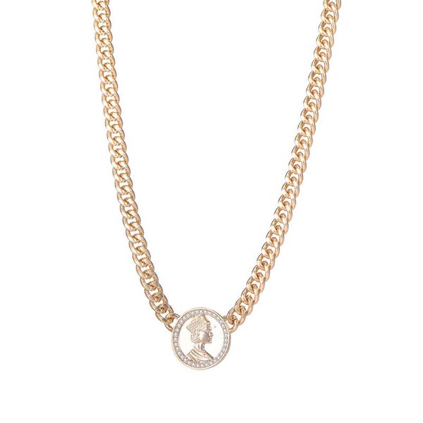 chokers cz zircon coins necklace bohemia jewelry queen portrait crown punk chain necklaces for women gold color party accessory, Golden;silver
chokers cz zircon coins necklace bohemia jewelry queen portrait crown punk chain necklaces for women gold color party accessory, Golden;silver