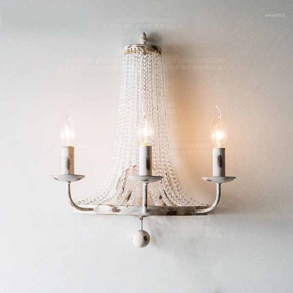 french wall sconces light vintage white wall lamps crystal bead lighting fixtures retro/antique lamps in bedroom foyer1
french wall sconces light vintage white wall lamps crystal bead lighting fixtures retro/antique lamps in bedroom foyer1
