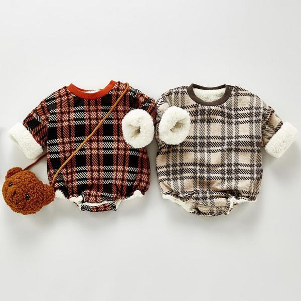 2021 new newborn boys and girls plus veet thick bodysuit warm cotton padded baby thicken plaid jumpsuit winter clothes ntnh, Blue
2021 new newborn boys and girls plus veet thick bodysuit warm cotton padded baby thicken plaid jumpsuit winter clothes ntnh, Blue