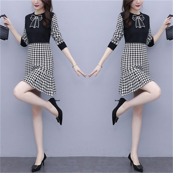 spring fall a thousand korean bird knitted or crocheted woman's dress in black ladies dressed plus size bi10, Black;gray
spring fall a thousand korean bird knitted or crocheted woman's dress in black ladies dressed plus size bi10, Black;gray