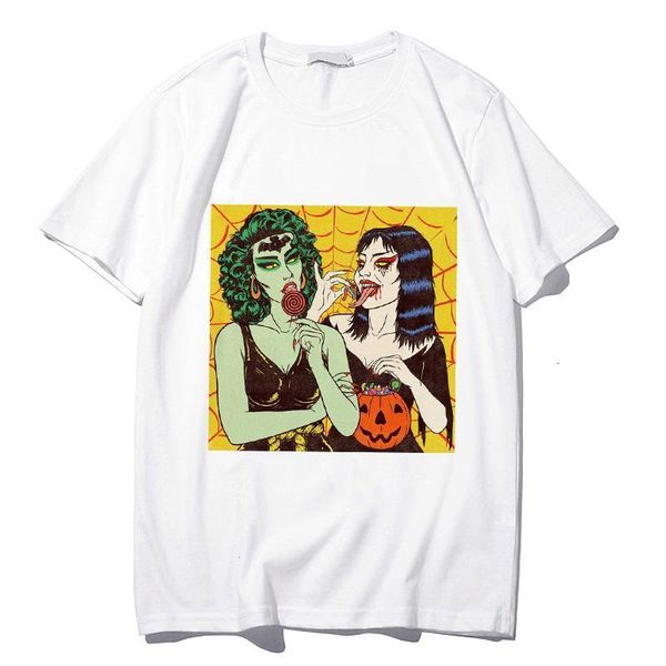 women t-shirt summer casual funny cartoon printed o-neck t-shirt beautiful harajuku t-shirt women's ullzang retro streetwear, White
women t-shirt summer casual funny cartoon printed o-neck t-shirt beautiful harajuku t-shirt women's ullzang retro streetwear, White