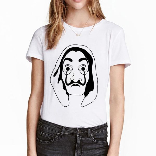 la casa de papel woman t-shirt robbery tees tv show bella ciao woman streetwear paper house funny harajuku t-shirt, White
la casa de papel woman t-shirt robbery tees tv show bella ciao woman streetwear paper house funny harajuku t-shirt, White