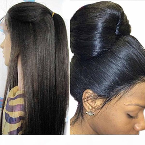 130 density italian yaki full lace human hair wig for black woman brazilian hair glueless light yaki straight lace front wig with baby hair, Black;brown
130 density italian yaki full lace human hair wig for black woman brazilian hair glueless light yaki straight lace front wig with baby hair, Black;brown