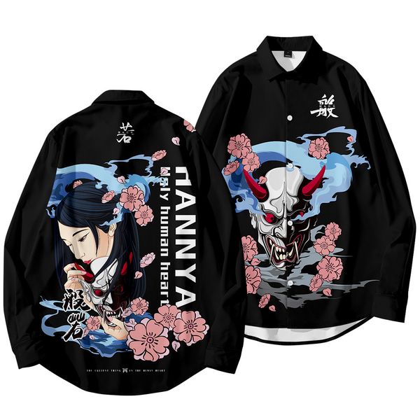 japanese style new trendy personality loose long-sleeved elements fashion cherry blossoms printing autumn shirt for men 1022, White;black
japanese style new trendy personality loose long-sleeved elements fashion cherry blossoms printing autumn shirt for men 1022, White;black