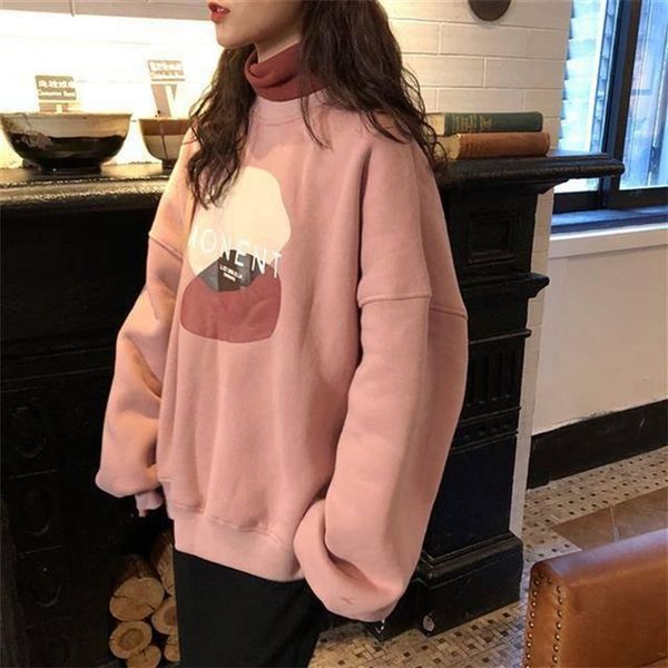 осенью утолщенной плюш свитер женщин и топ sweatercoat sweaterwinter новый корейский свободно bf томный стиля студента два высокий воротник, Black
осенью утолщенной плюш свитер женщин и топ sweatercoat sweaterwinter новый корейский свободно bf томный стиля студента два высокий воротник, Black