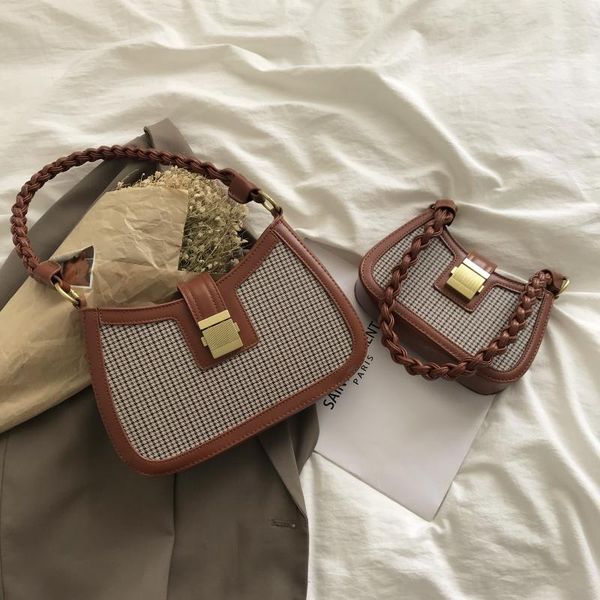 handle bag women retro handbag pu leather shoulder totes lattice female small subaxillary bags clutch crossbody bag
handle bag women retro handbag pu leather shoulder totes lattice female small subaxillary bags clutch crossbody bag