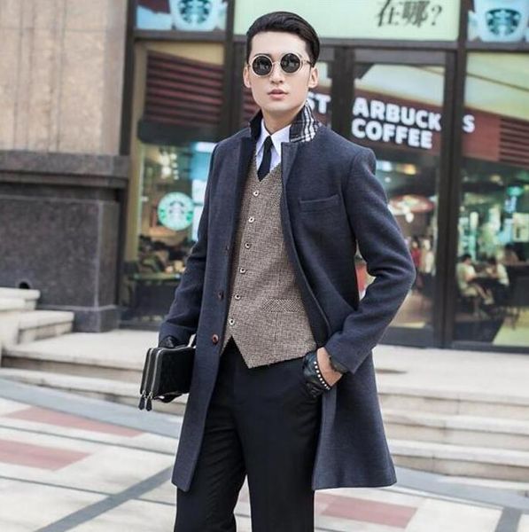 suit collar casual woolen coat men trench coats long sleeves overcoat mens cashmere coat casaco masculino inverno erkek england, Black
suit collar casual woolen coat men trench coats long sleeves overcoat mens cashmere coat casaco masculino inverno erkek england, Black