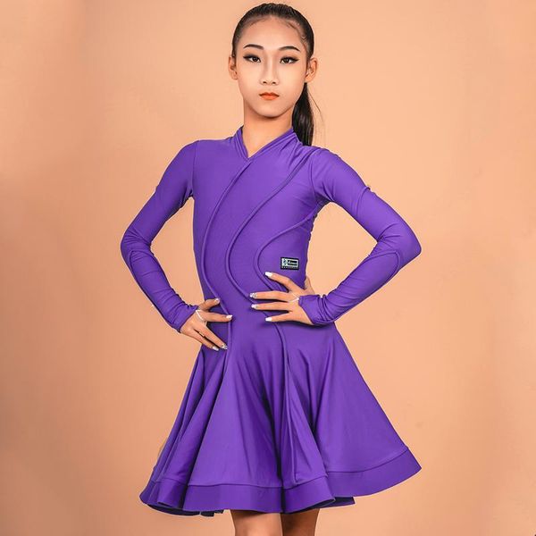 stage wear 2021 latin dance competition dress for girls long sleeve practice clothes ballroom dancing performance dn7275, Black;red
stage wear 2021 latin dance competition dress for girls long sleeve practice clothes ballroom dancing performance dn7275, Black;red