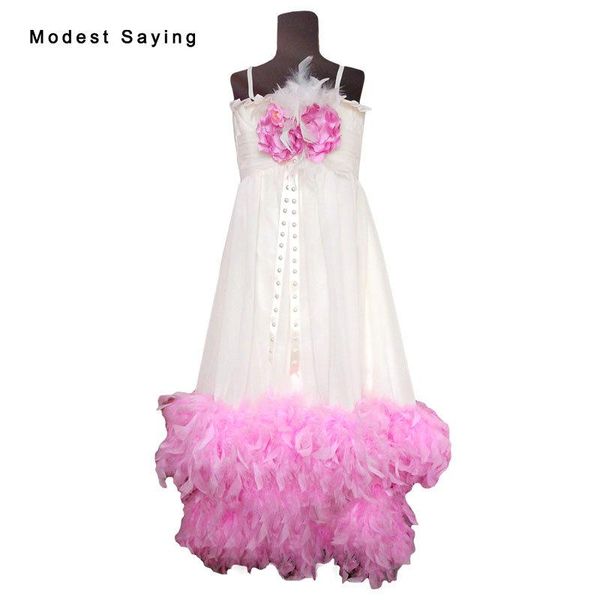 lovely pink a-line flowers feather flower girl dress 2020 with straps ankle length kids party prom gowns for girl pageant yf9, Red;yellow
lovely pink a-line flowers feather flower girl dress 2020 with straps ankle length kids party prom gowns for girl pageant yf9, Red;yellow