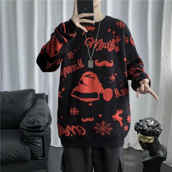 autumn ins hong kong style contrast sweater men's korean hooded loose couple harajuku style trend bf knitted sweater, White;black
autumn ins hong kong style contrast sweater men's korean hooded loose couple harajuku style trend bf knitted sweater, White;black
