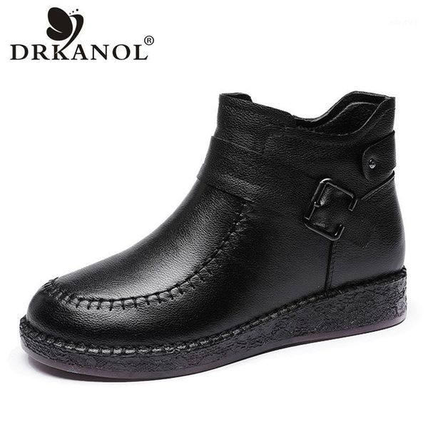 drkanol handmade sewing women genuine leather ankle boots winter snow boots women retro soft bottom retro warm shoes big size 411, Black
drkanol handmade sewing women genuine leather ankle boots winter snow boots women retro soft bottom retro warm shoes big size 411, Black