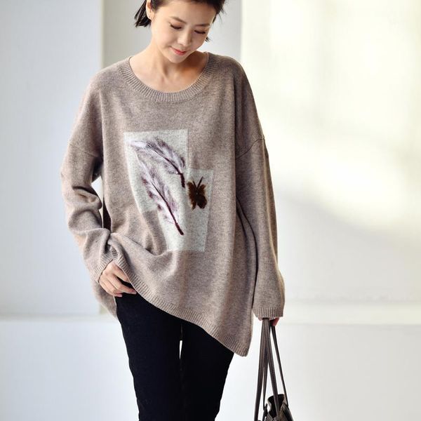 women's sweaters micoco m9013c leisure simple temperament contrast color feather knit flower before short after long loose round neck s, White;black
women's sweaters micoco m9013c leisure simple temperament contrast color feather knit flower before short after long loose round neck s, White;black