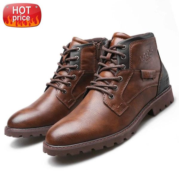 men work boots leather spring autumn vintage style ankle boots men lace up footwear fashion casual shoes botas hombre size 39-48 #wv1m
men work boots leather spring autumn vintage style ankle boots men lace up footwear fashion casual shoes botas hombre size 39-48 #wv1m