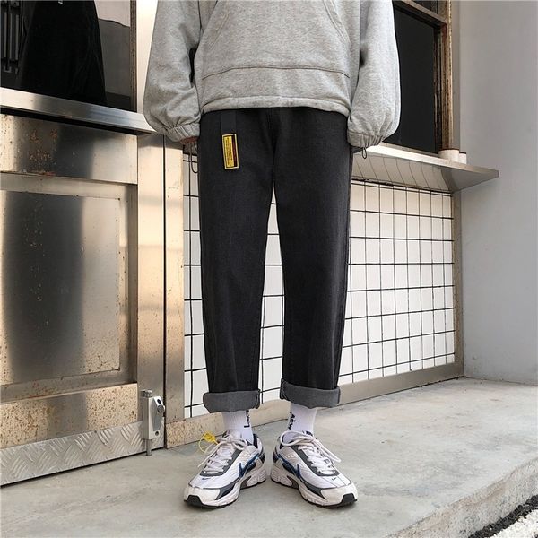 e2ape 2020 tube brand new ins men's fashion autumn korean version jeans and jeans of the trend loose versatile spring straight wide leg, Blue
e2ape 2020 tube brand new ins men's fashion autumn korean version jeans and jeans of the trend loose versatile spring straight wide leg, Blue