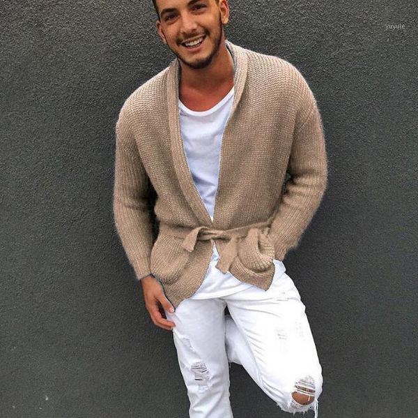 sweater autumn and winter new knitted cardigan men's loose casual sweater1, White;black
sweater autumn and winter new knitted cardigan men's loose casual sweater1, White;black