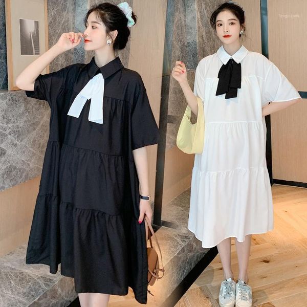 maternity dresses 8506# dress summer thin sweet short sleeve easy matching loose stylish for pregnant women mom1, White 
maternity dresses 8506# dress summer thin sweet short sleeve easy matching loose stylish for pregnant women mom1, White