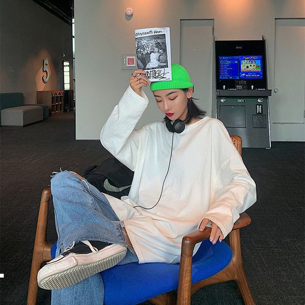 new solid 2021 color bottoming women t shirt spring fall long neck hara juku loose women's shirts y441 yfp8, White
new solid 2021 color bottoming women t shirt spring fall long neck hara juku loose women's shirts y441 yfp8, White