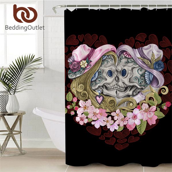 beddingoutlet skull couples shower curtain waterproof polyester pink flowers gothic bath curtain with hooks home decor 90x180cm
beddingoutlet skull couples shower curtain waterproof polyester pink flowers gothic bath curtain with hooks home decor 90x180cm