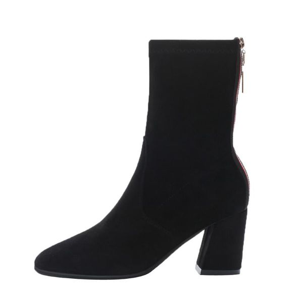 boots women's fashion black socks pointed shoes woman elastic casual square root mid-heel stretch fabric short booties
boots women's fashion black socks pointed shoes woman elastic casual square root mid-heel stretch fabric short booties