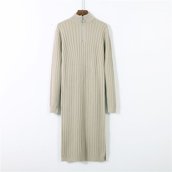 2021 new long sleeve women sweater winter thick turtlneck pullover knitted zipper straight maxi dress noddle robe 4uf8, Black;gray
2021 new long sleeve women sweater winter thick turtlneck pullover knitted zipper straight maxi dress noddle robe 4uf8, Black;gray