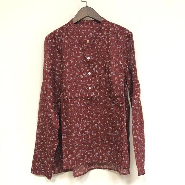 women floral printed blouse cotton long sleeve 2020 new female shirt with buttons, White
women floral printed blouse cotton long sleeve 2020 new female shirt with buttons, White