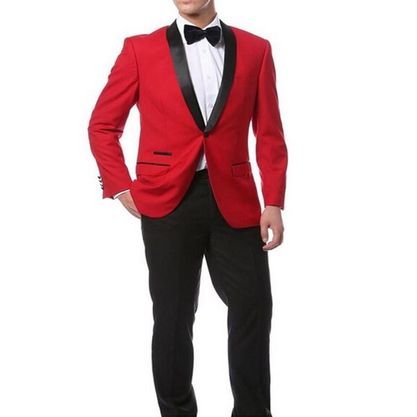 men's suits & blazers red jacket + black pants and bow tie hankerchief groomsmen shawl lapel groom tuxedos side vent men wedding man, White;black
men's suits & blazers red jacket + black pants and bow tie hankerchief groomsmen shawl lapel groom tuxedos side vent men wedding man, White;black