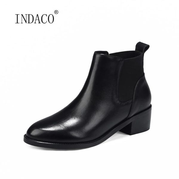 women boots genuine leather female shoes thick heels ankle boots women winter shoes, Black
women boots genuine leather female shoes thick heels ankle boots women winter shoes, Black